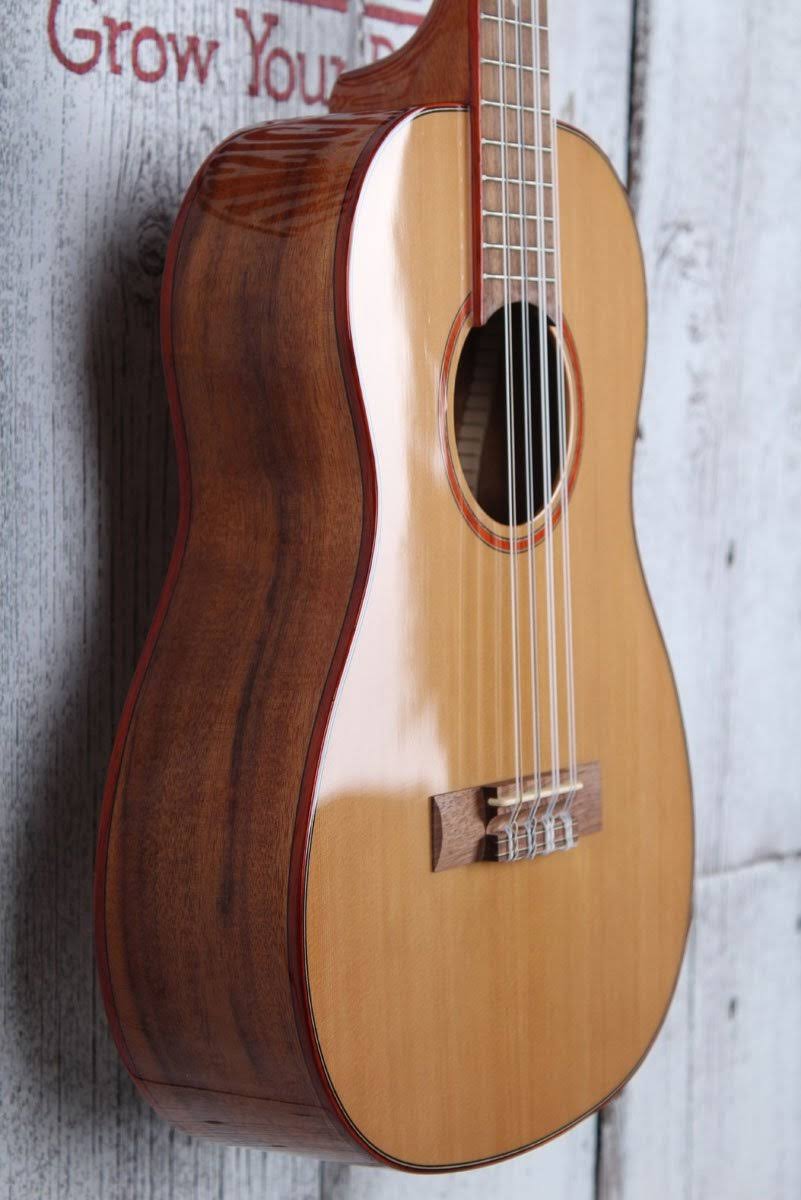 Solid Cedar Acacia 8 String Baritone Ukulele D7779