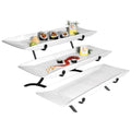 3 Level Long Platter Tier Black M1549