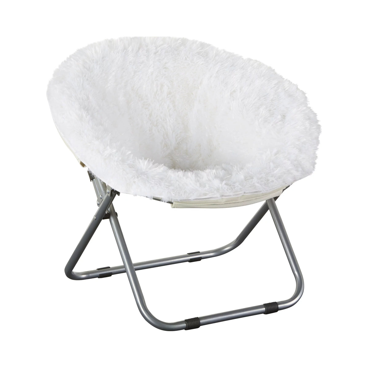 Plush Faux-Fur Kids Saucer Chair M44436