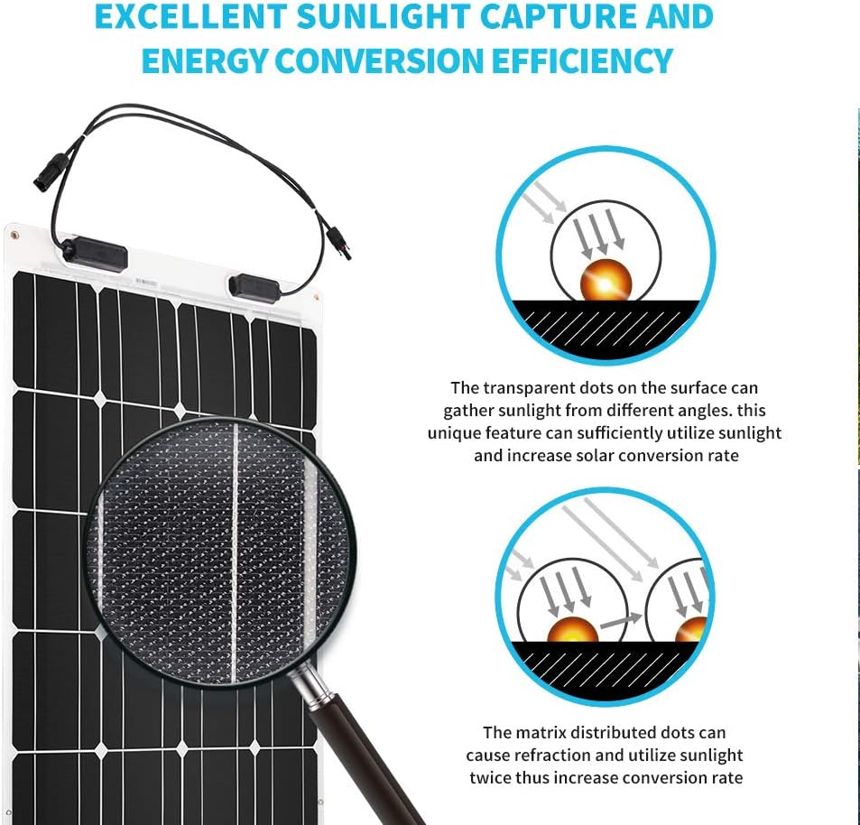 100 Watt 12 Volt Monocrystalline Flexible Solar Panel G86127