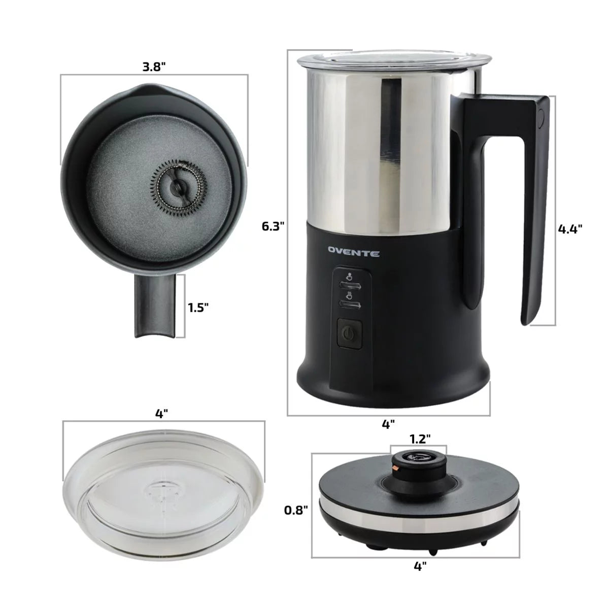 Electric Stainless Steel Milk Frother and Steamer M270