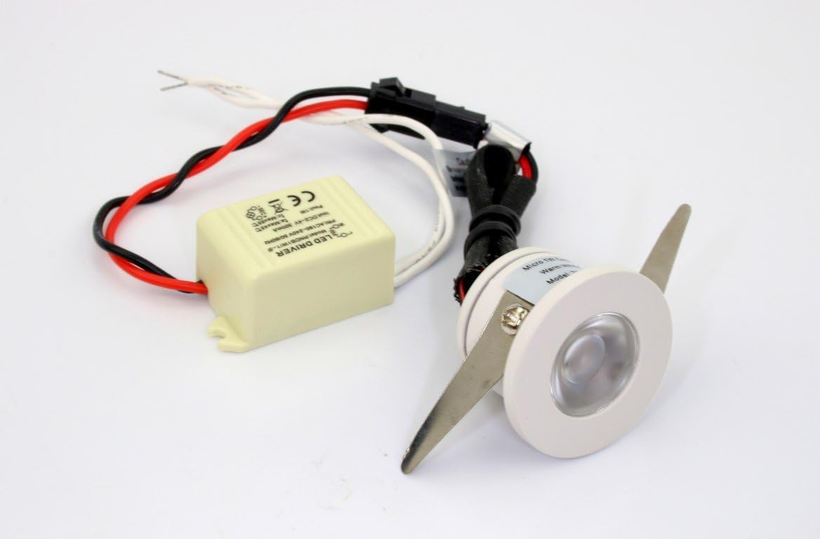 1.25 Diameter 1 Watt Cool White LED Down Light W445