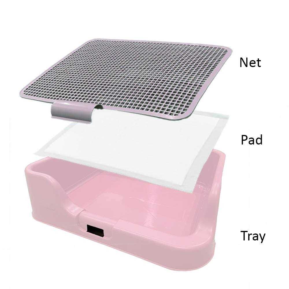 Indoor Dog Potty Tray with Protection Wall L9759