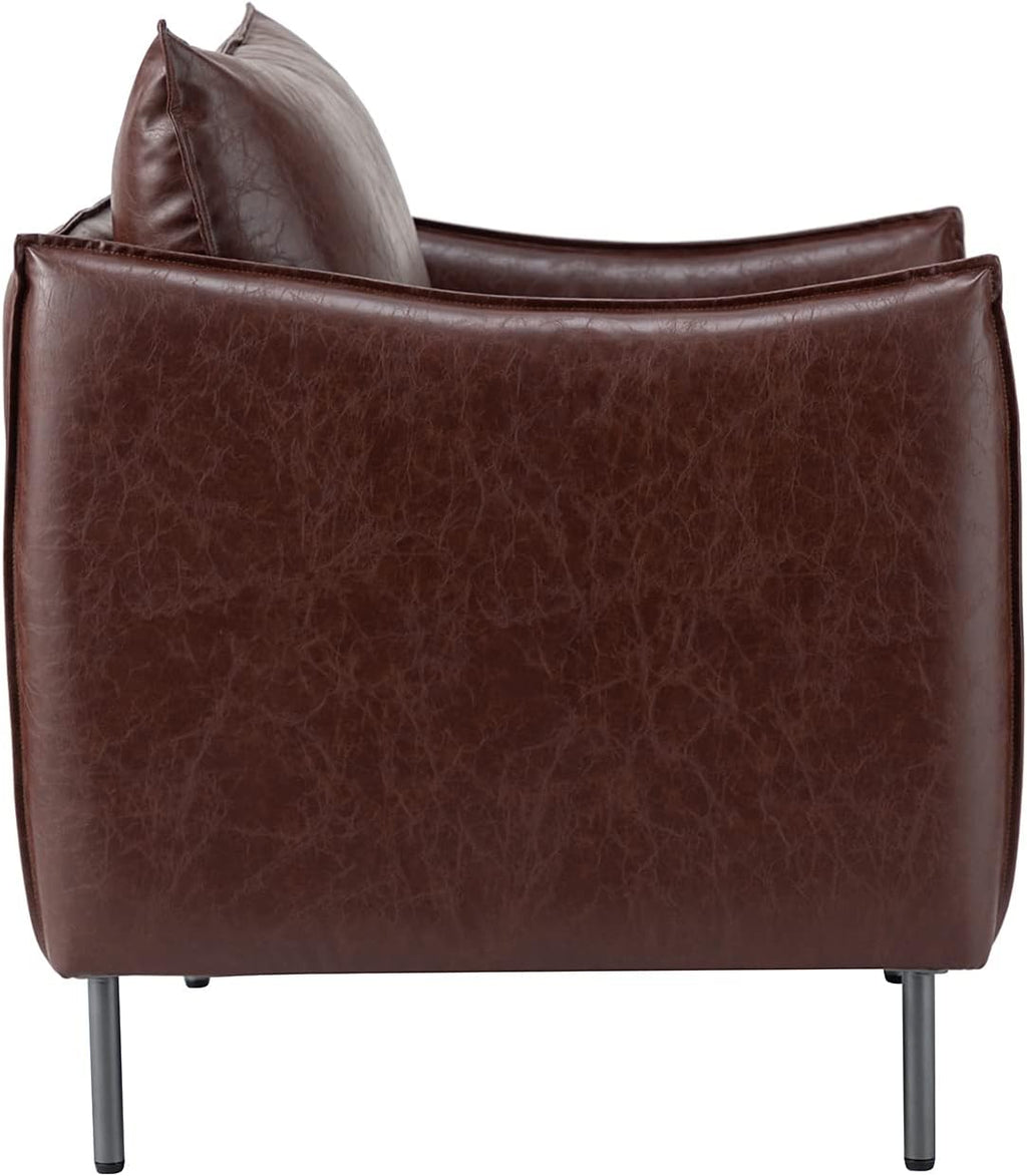 Leather Armchair Set Of 2, Brown H539254