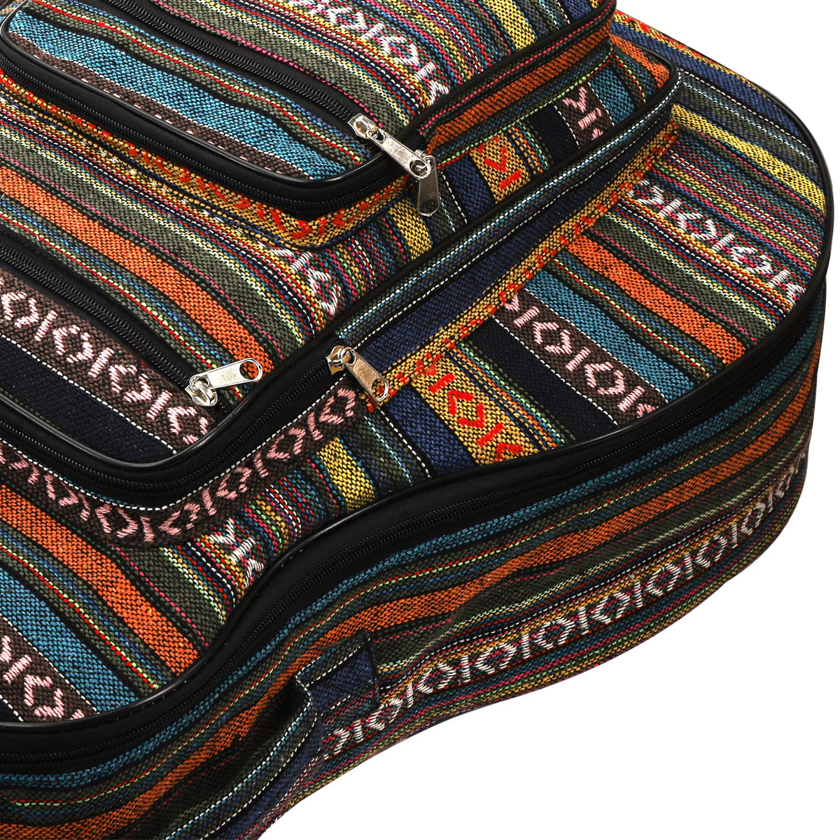 43 Inch Acoustic Guitar Gig Bag with Backpack Strap and 5 Pockets A6648