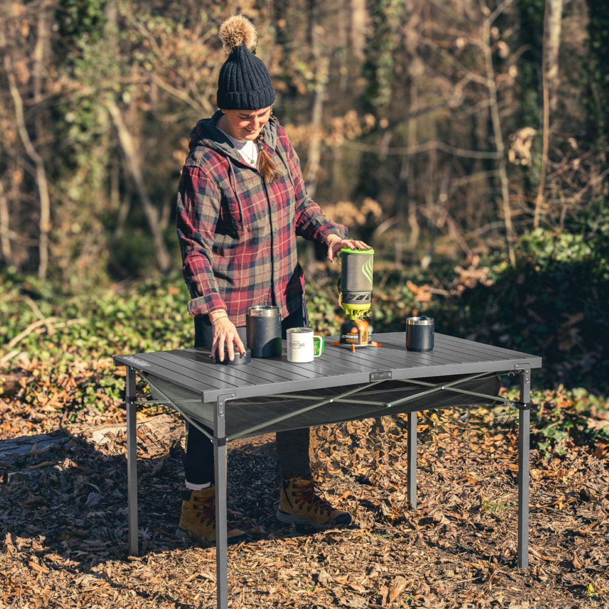 Portable Aluminum Camping Table L33869