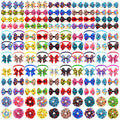 120PCS Dog Bows Collar Flowers and Bowties Grooming Accessories L716117