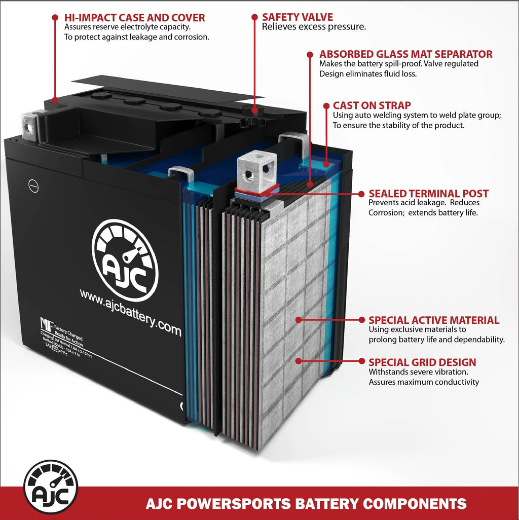 Motorcycle Replacement Battery 1500CC 12V S8738