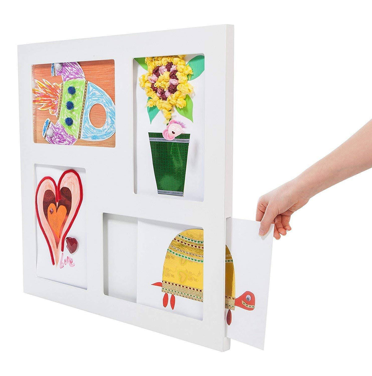 9 x 12 x 22 White Four Way Frame W3161
