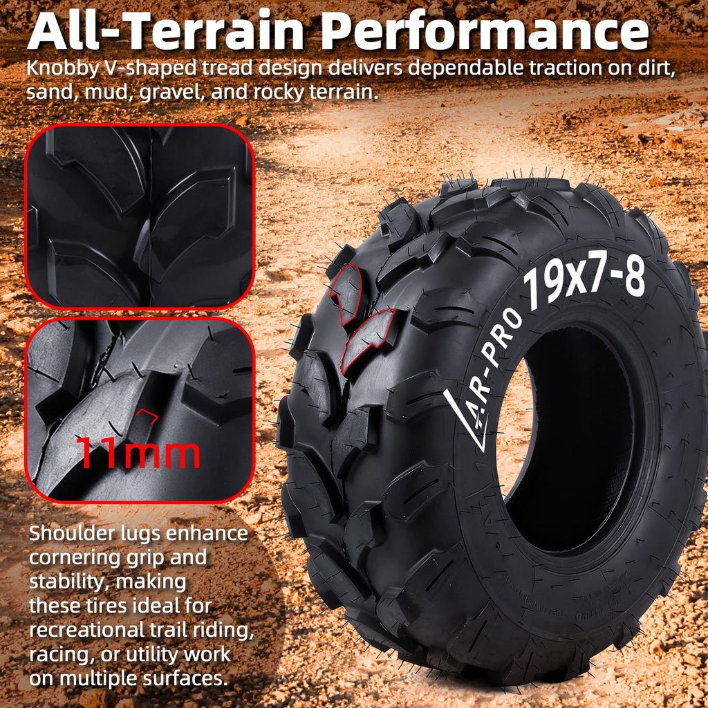 19x7-8 Tubeless All-Terrain ATV UTV Tires C286013