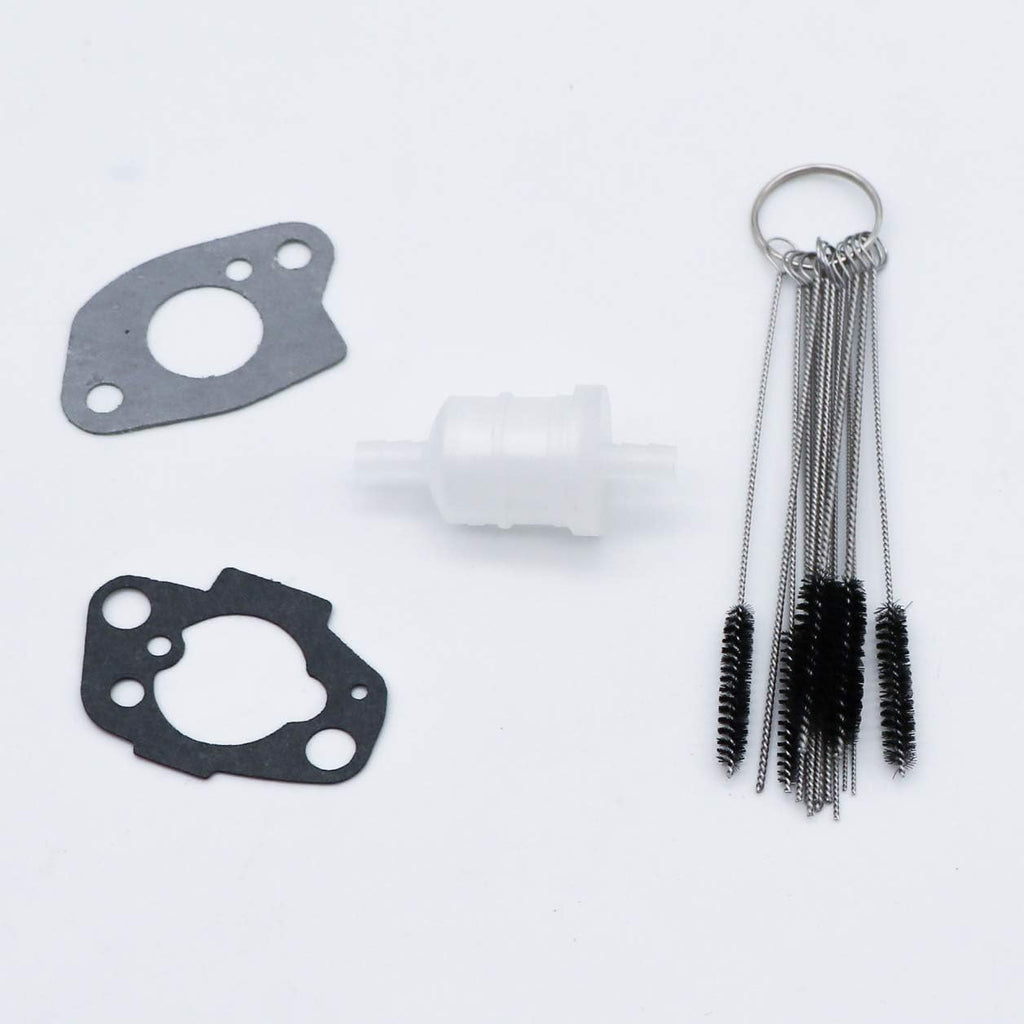 Carburetor with Mounting Gasket & Carbon Dirt Jet Cleaner Tool Kit Pack of 2 X261760