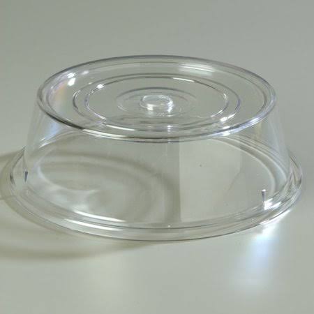 Clear Polycarbonate Plate Cover Set of 12 Z44436
