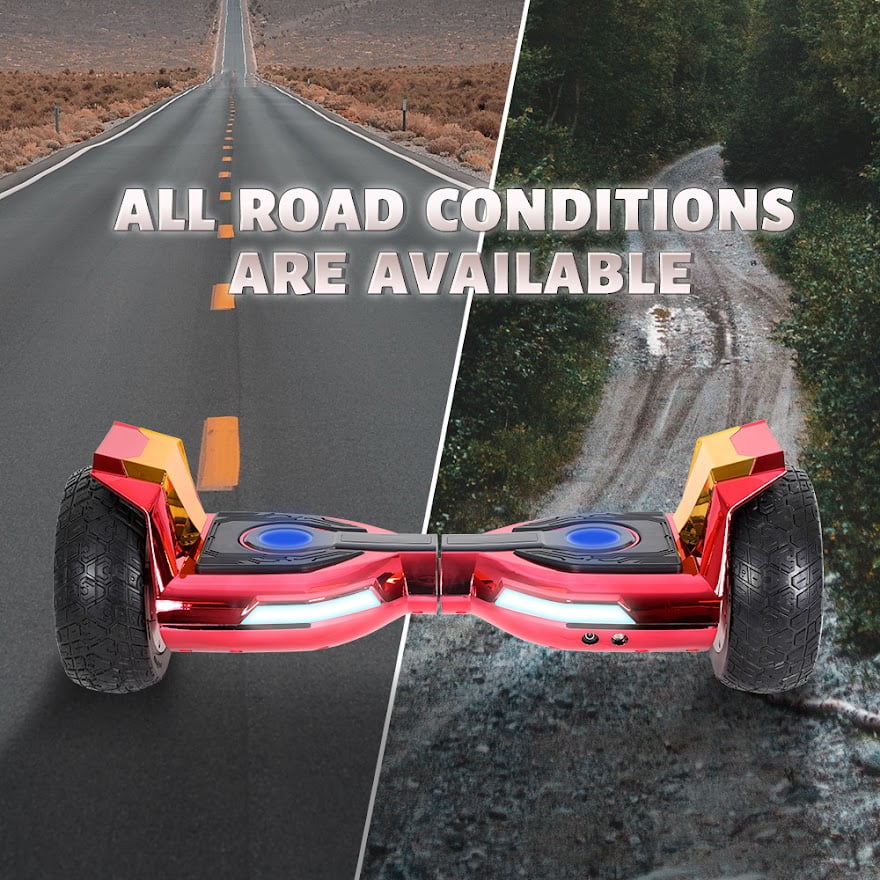 8.5" Bluetooth Hoverboard with Metal Wheels and LED Lights X194984