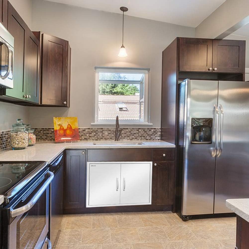 Stainless Steel Double Access Door for Outdoor Kitchen W755
