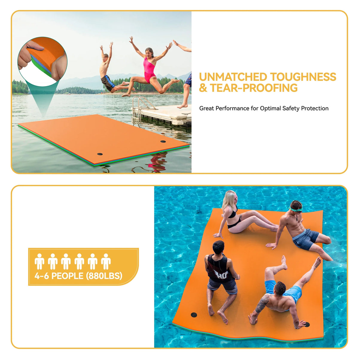 Lily Pad Floating Mat XPE Inflatable Rafts J586