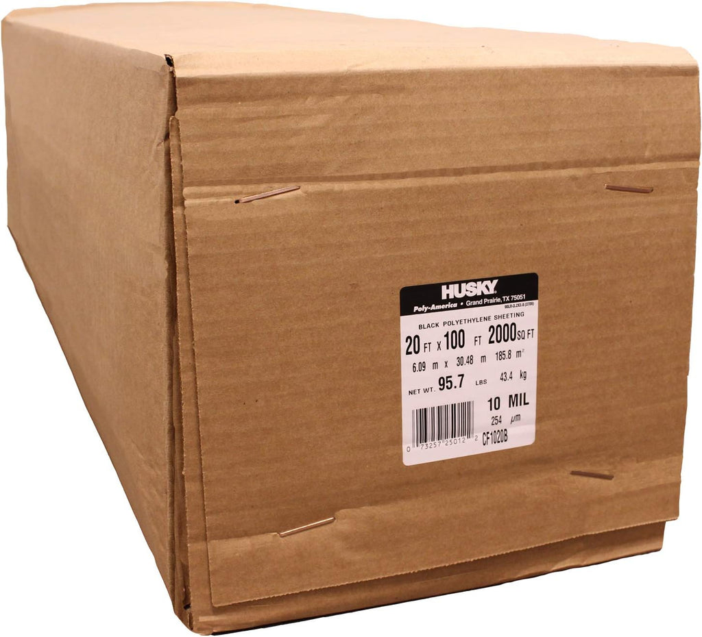 Black Plastic Sheeting 10 Mil Polyethylene Q1015