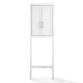 White/Nickel Wood/Metal Spacesaver D984