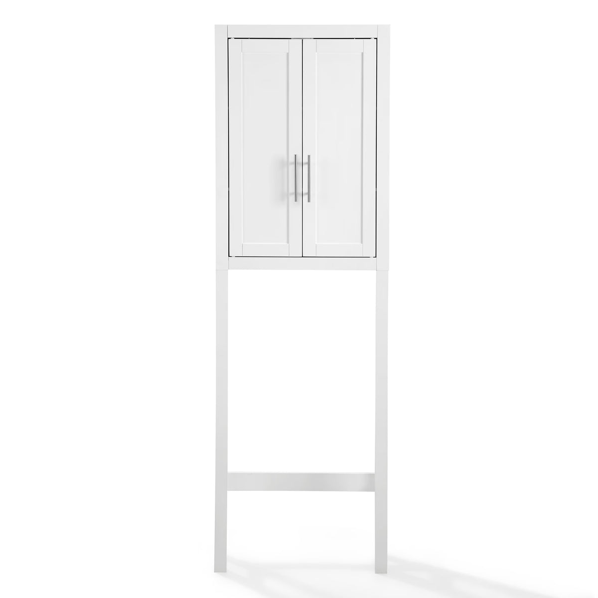 White/Nickel Wood/Metal Spacesaver D984