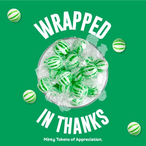 Jumbo Mint Balls, Red & White Peppermint Hard Candy Balls, Individually Wrapped (120 Count - 1 Pack) U6170