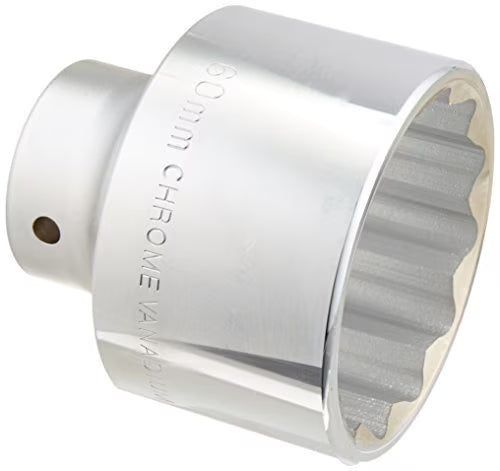 60 mm 12-Point Chrome Vanadium Steel Socket M3304