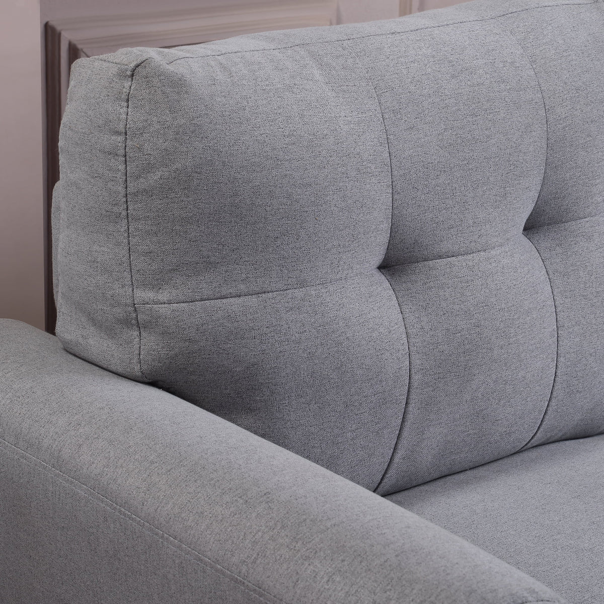 Light Grey-Blue Linen Upholstered Armchair A88705