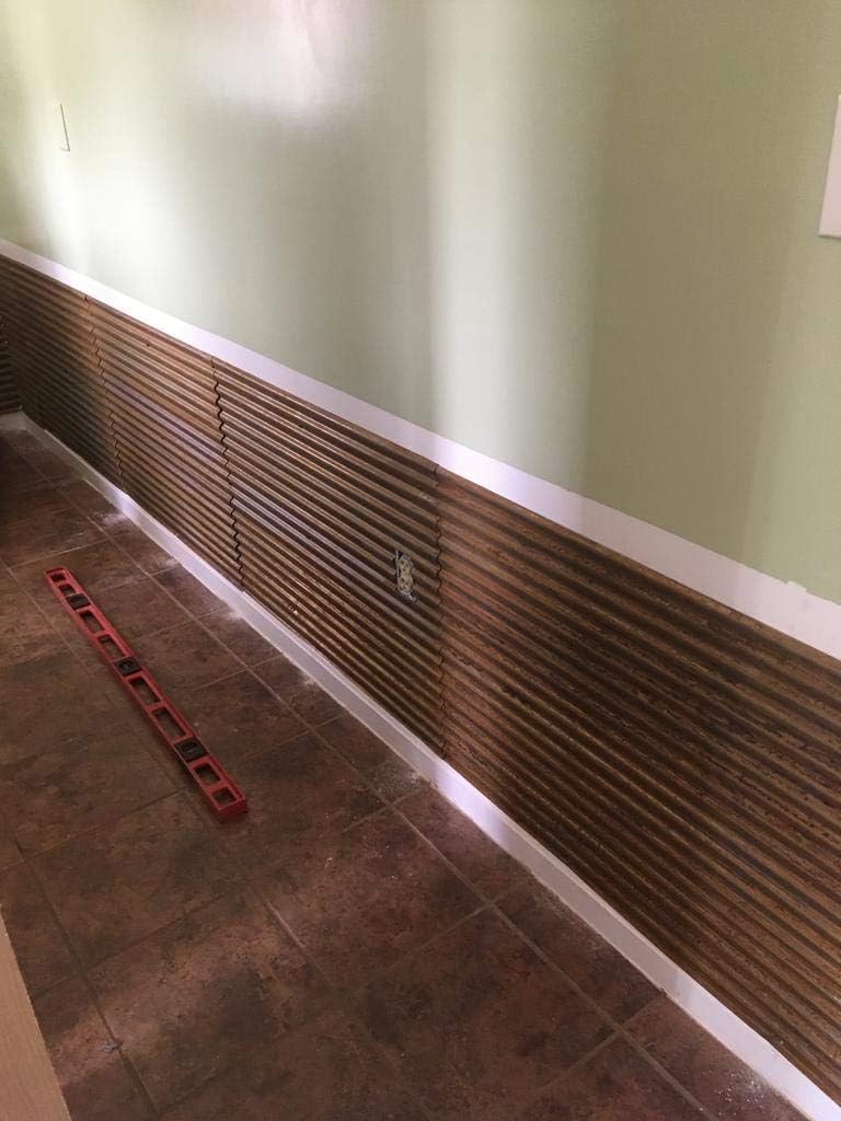 Steel Rusted Corrugated Metal Wall Panels G5289