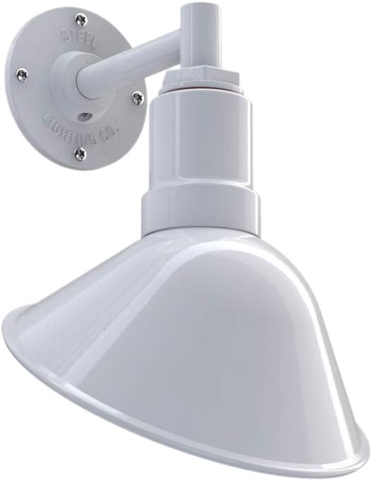 9 inch Dome 11 inch Straight Arm Matte Black Sign Light Q917