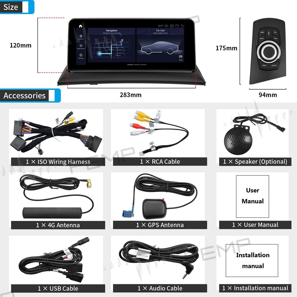 10.25 IPS Touch Screen CarPlay Android Auto for BMW X3 R2563