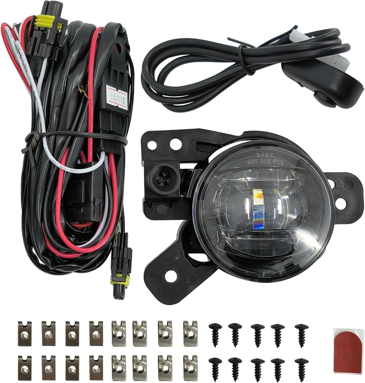 Front Fog Light Assembly with Bezel Cover and Harness for Chevy Colorado 2023 2024 T697756