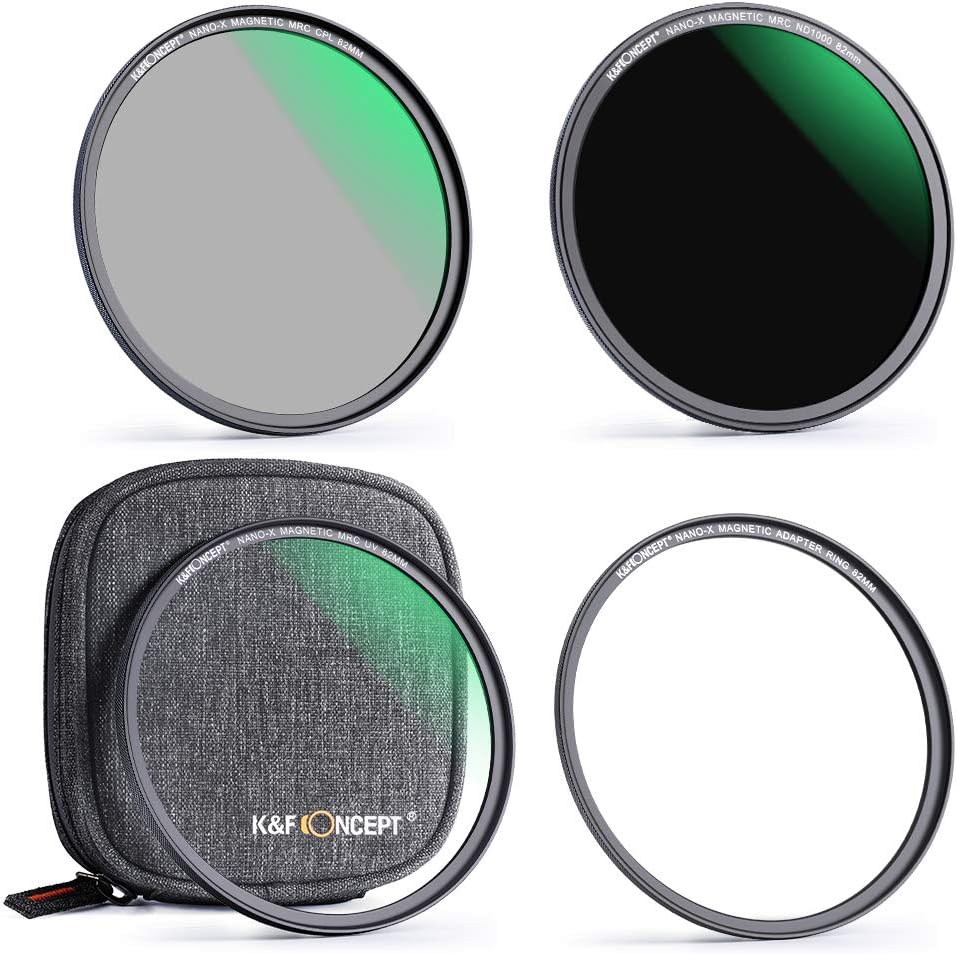 77mm Magnetic Lens Filter Kit with MCUV CPL ND1000 Magnetic Adapter Ring S10012