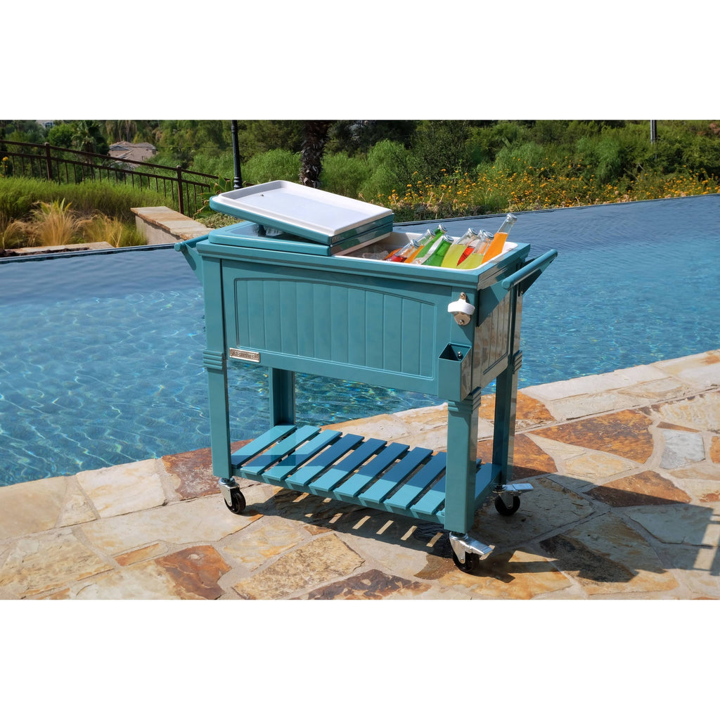 Portable Rolling Patio Cooler 80 qt. W435150