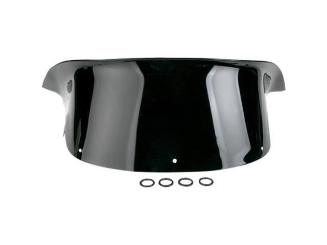 Polycarbonate Windshield Low 10in Black J94105