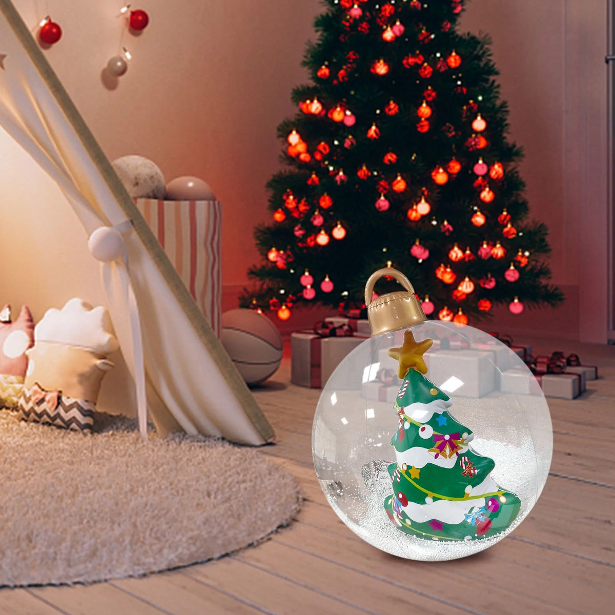 Inflatable Christmas Decorations Ball 60cm Pvc G16424