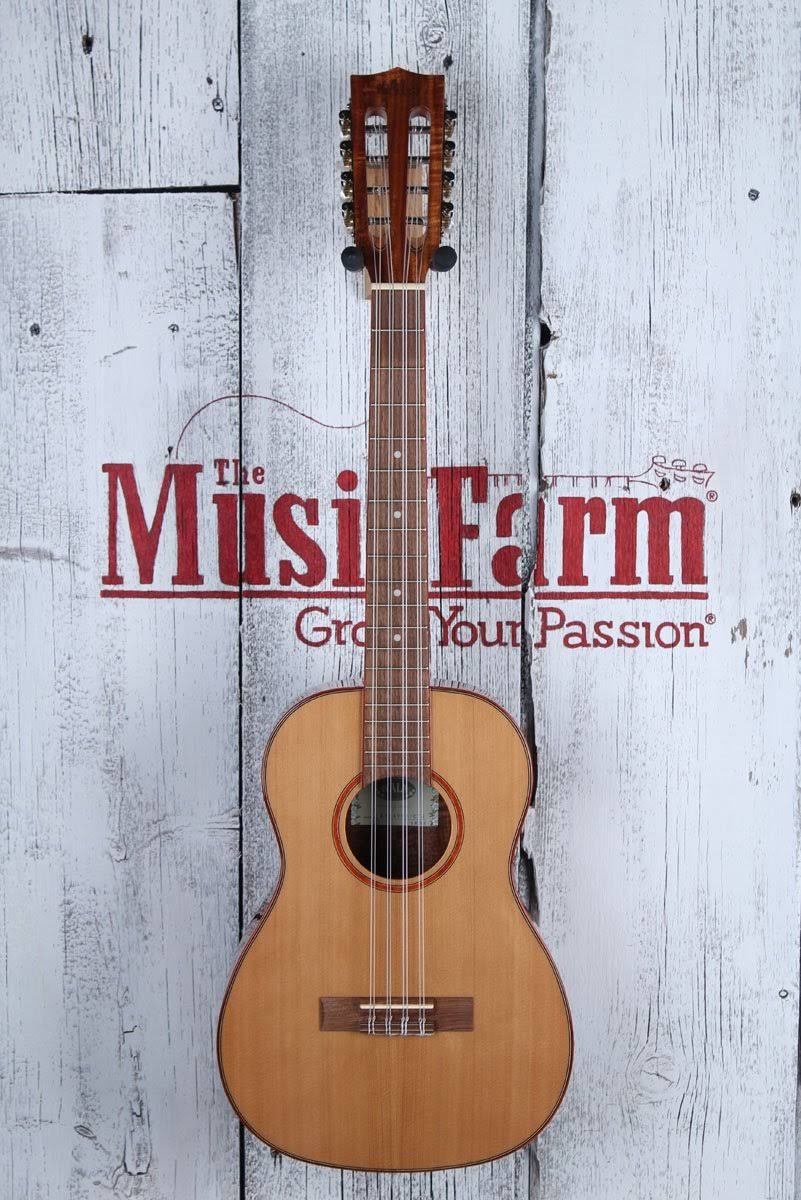 Solid Cedar Acacia 8 String Baritone Ukulele D7779