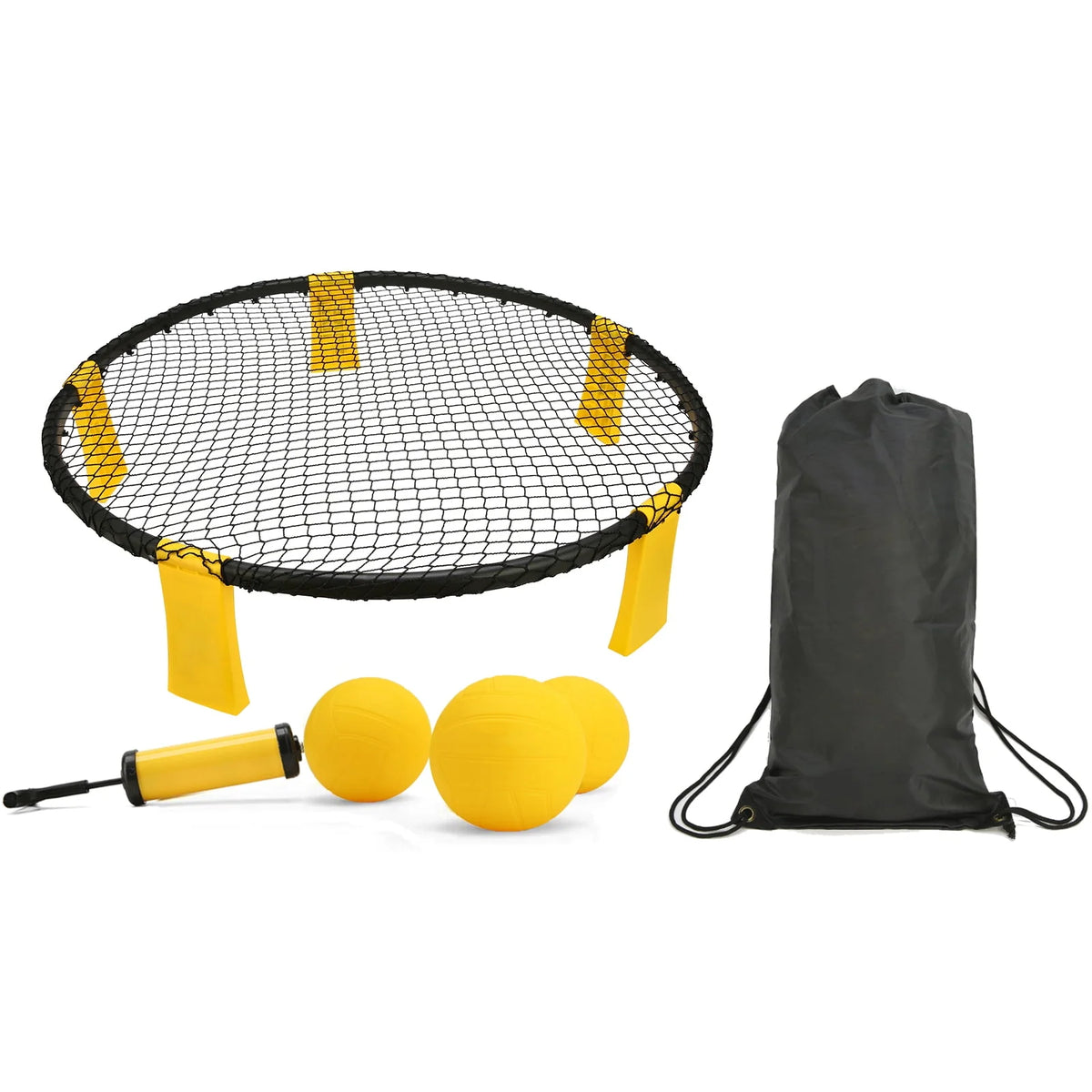 Roundnet Set with 3 Balls, Net, Pump, Carry Bag S424636