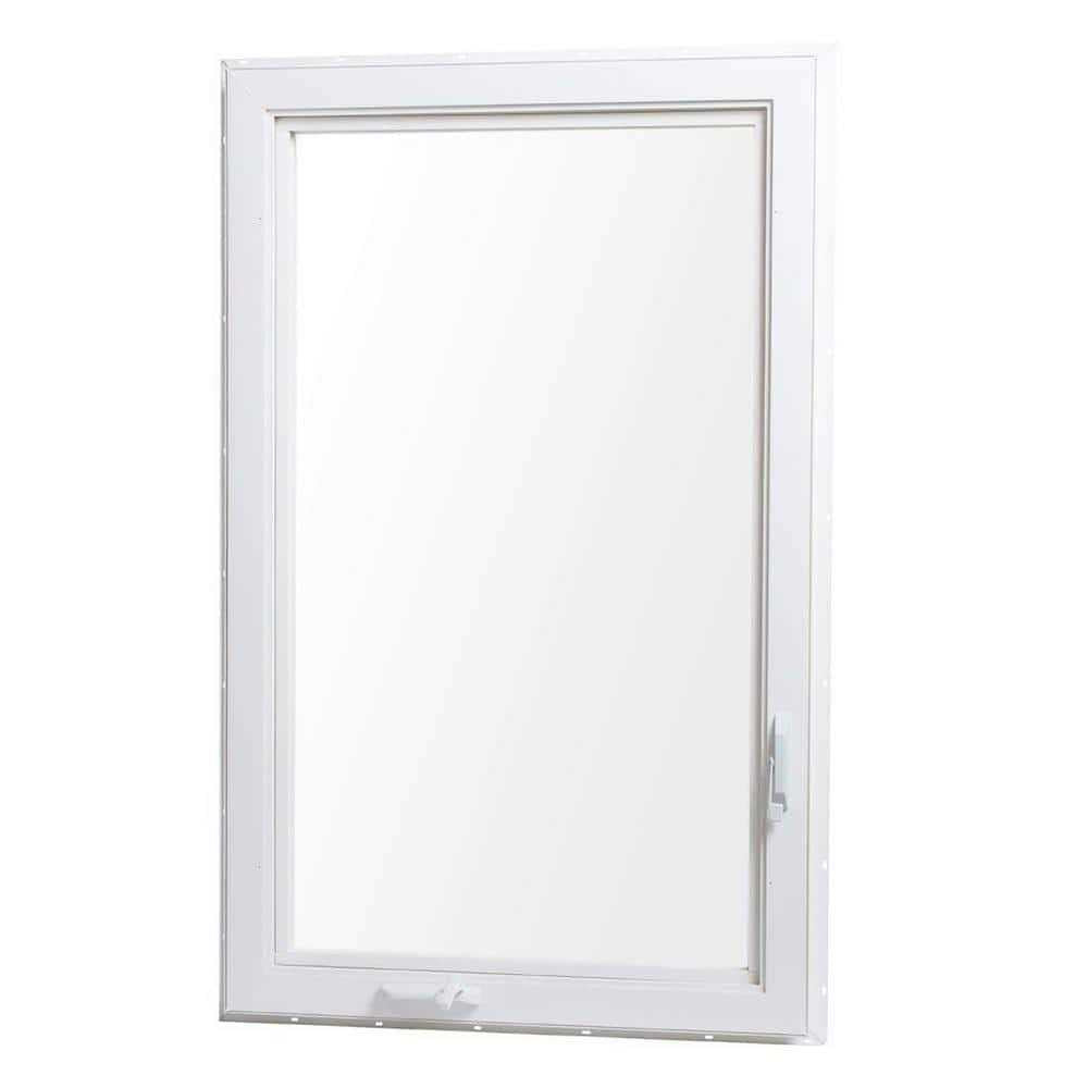 36 in. x 60 in. White Right-Hand Vinyl Casement Window with Screen P924
