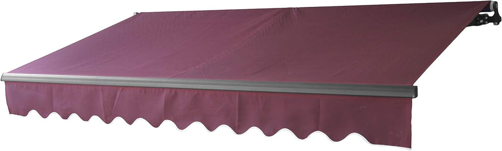 Black Retractable Patio Awning 10 x 8 Feet R336
