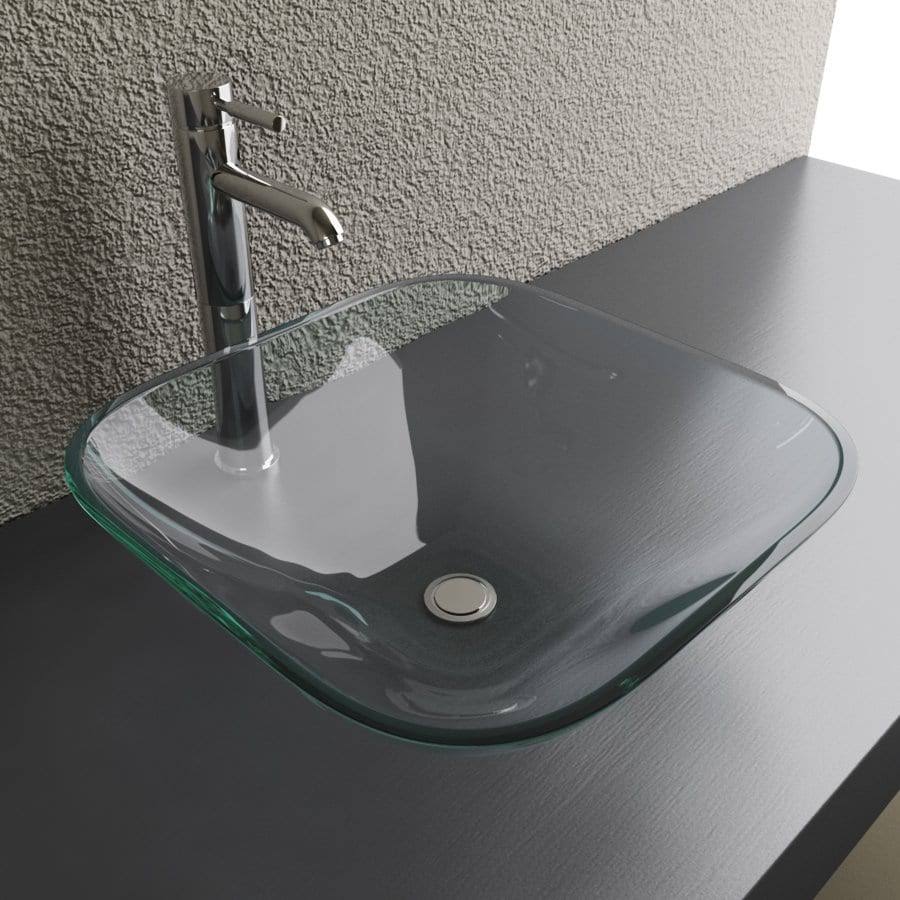 Glass Square Vessel Sink C87960