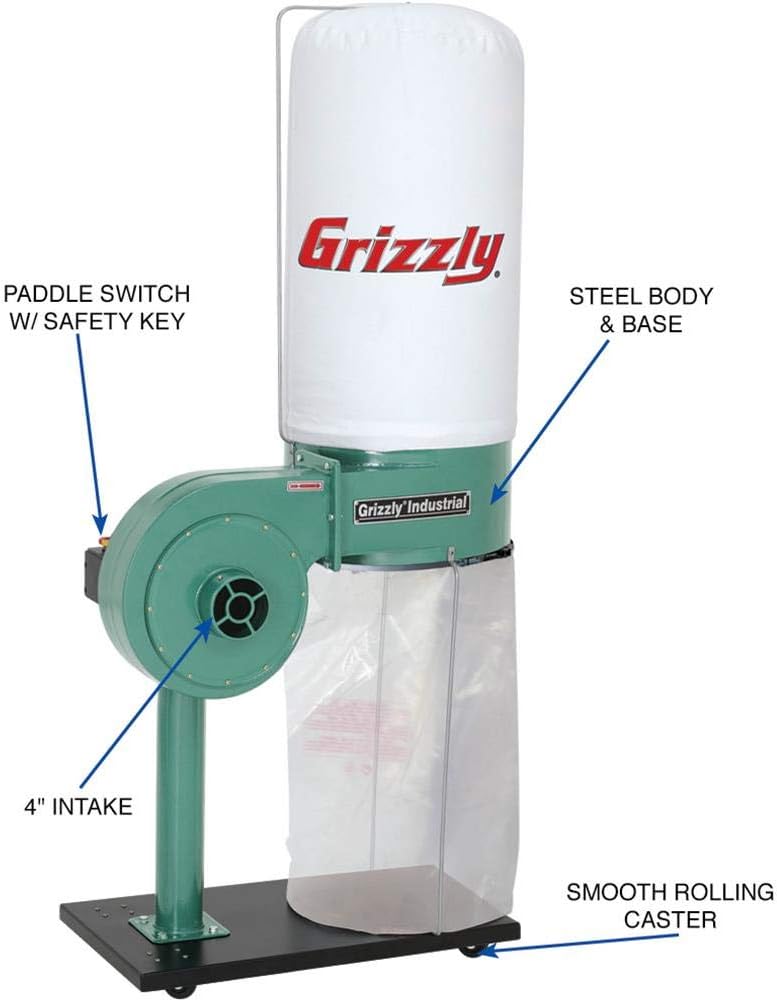 1 HP Portable Dust Collector X415916