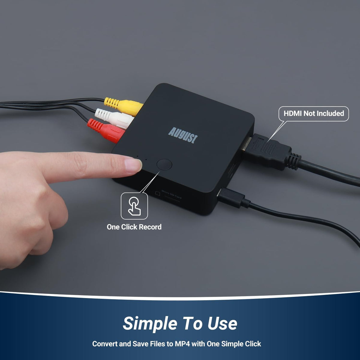 Video Capture Card with HDMI Output, Record to Micro SD or USB Q146503