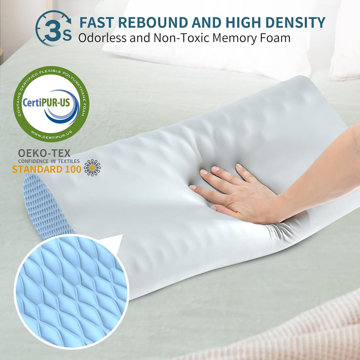 Memory Foam Cervical Pillow M2501
