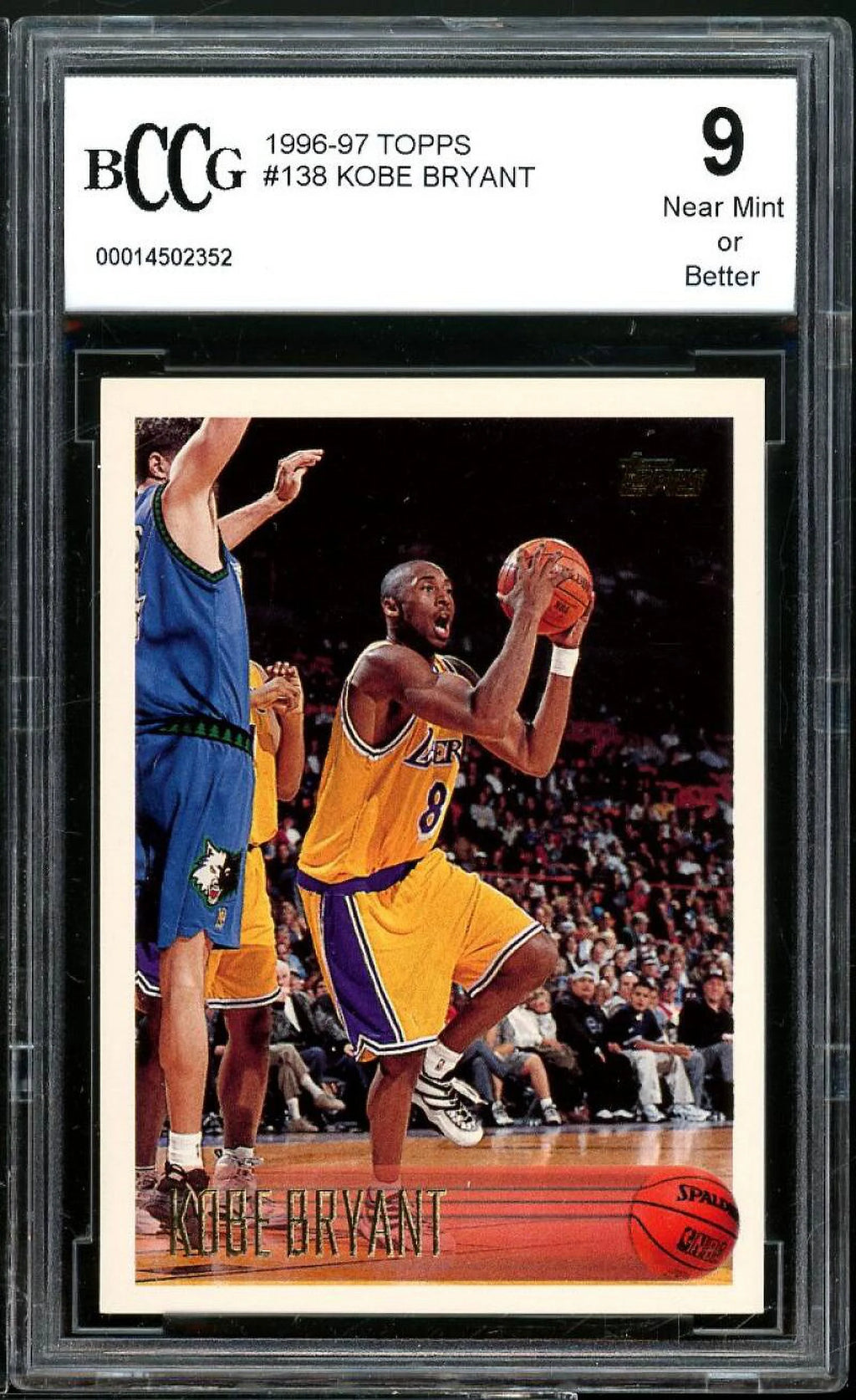 Kobe Bryant Rookie Card BGS BCCG 9 W501