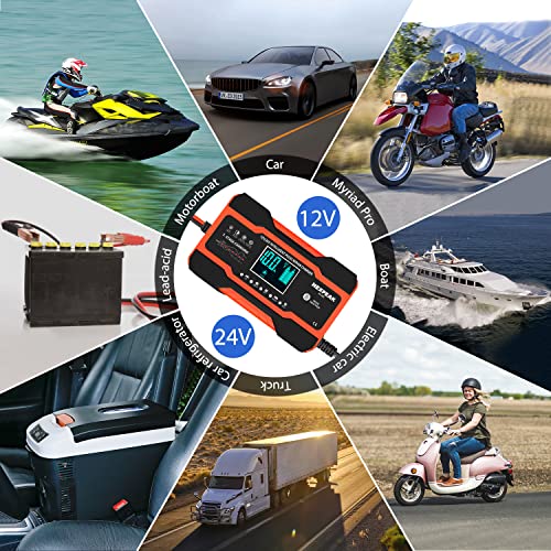 10-Amp Smart Battery Charger 12V 24V R427