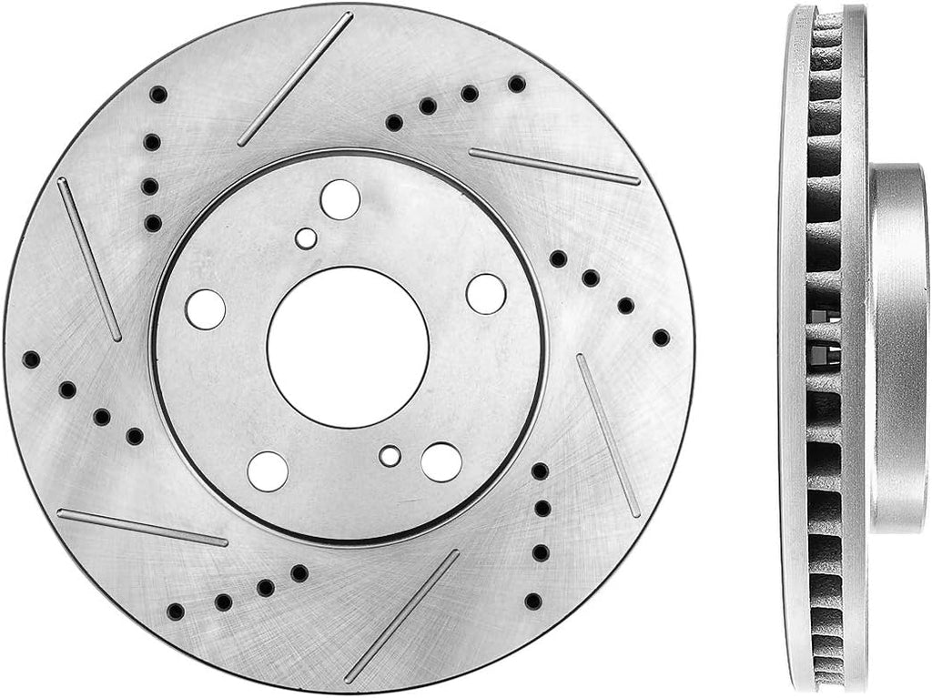 Drilled & Slotted 5 Lug 2 Rotors D753