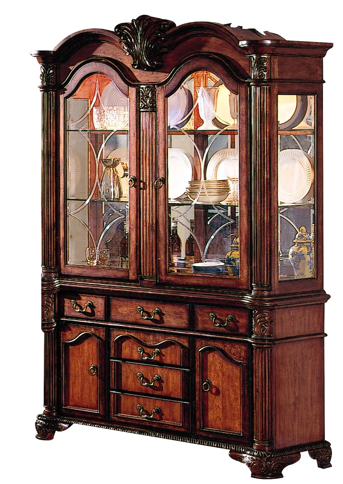Cherry Hutch & Buffet L695