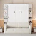 Queen Size Gray Murphy Bed with Sofa M5912