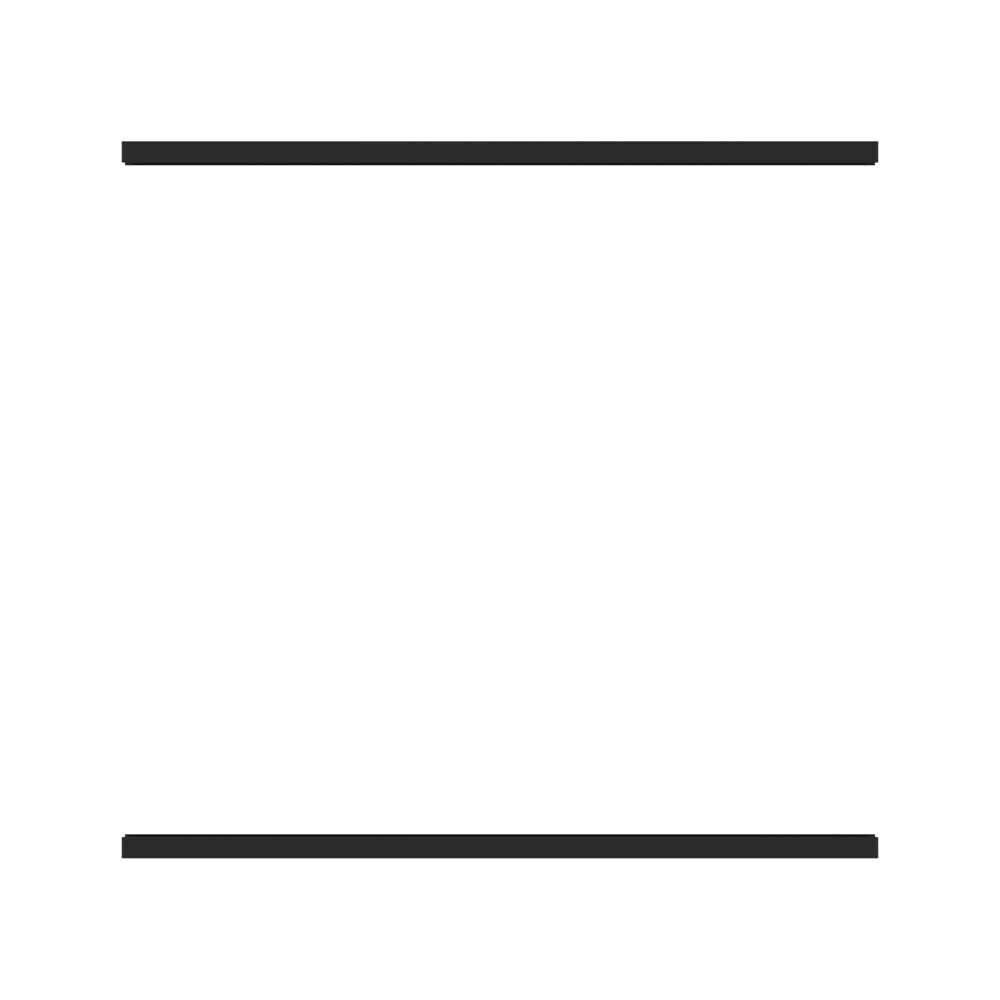 Matte Black Aluminum Privacy Fence Rail O8917