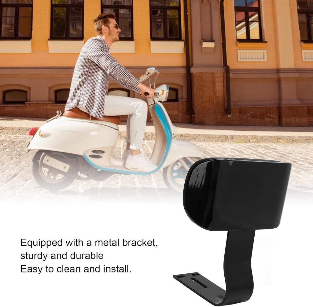 Black Electric Bicycle Rear Passenger Seat Backrest with Metal Support P766558