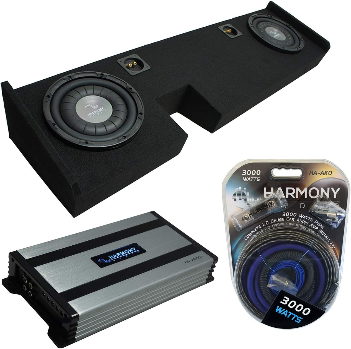 10 Subwoofer with Amp and Sub Box H3974
