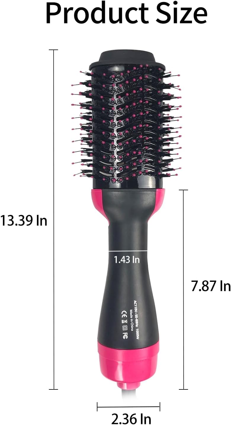 4 in 1 Hair Dryer Brush with Ceramic Titanium Barrel P876010